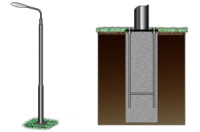 Опоры освещения стальные. Опоры освещения оцинкованные. Опоры на заказ