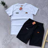 Набір Ellesse біла футболка чорні шорти + 2 пари шкарпеток у подарунок