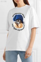 Жіноча футболка з дтф біла -  - 61-136