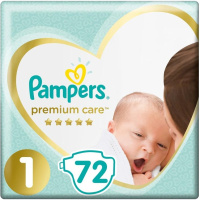 Подгузники Pampers Premium Care Розмір 1 (2-5 кг) 72 шт (8006540858073)