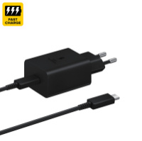 Зарядка для телефона с кабелем USB TYPE-C 25W Black Edition, сетевой адаптер для зарядки смартфона