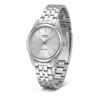 Жіночий годинник Casio LTP-1129A-7A — Класична японська модель зі сріблястим циферблатом та мінеральним склом