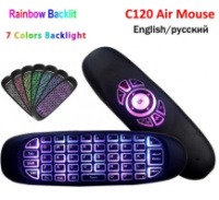 Гіроскопічний пульт з клавіатурою рос/англ Air Mouse i8 (c120L) для TV Box з підсвічуванням