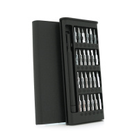 Набор отвертка+биты 24-in-1, длина держателя 88мм,  биты S2, пластиковая ручка, Box