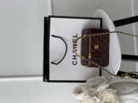 Сумка Chanel Classic Lambskin шоколадний