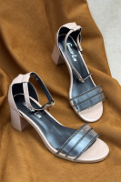 Босоножки женские, цвет бежевый, 243RE281