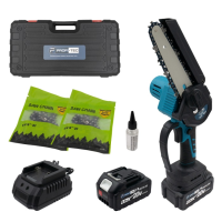 Ручна акумуляторна ланцюгова пила PROFI-TEC BCS250 POWERLine : з АКБ 2 шт-20V 4.0 Аh, шина 20 см, вага 1.4 кг