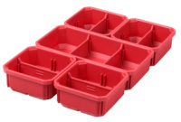 Комплект лотків запасних для органайзерів тонких PACKOUT MILWAUKEE (5шт) (4932471064 / 4932471065) (1 великий, 4 маленьких)