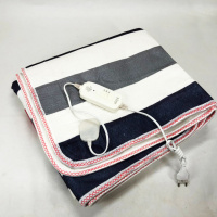 Электропростынь 150х120 см теплая электро простыня одеяло с подогревом полоска