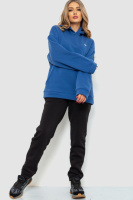 Спорт костюм жіночий на флісі, колір синьо-чорний, 112R702