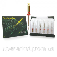 Vortex PRO, система нікель-титанових профайлів для всіх видів каналів, 6 шт (E2 25/04) 25 мм