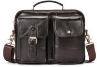 Сумка мужская кожаная Vintage 14819 Коричневая
