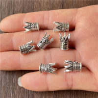 Бусина металлическая.  Размер 6.5×12.5 мм. Цвет -серебро. Цена указана за 1 шт