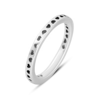 Серебряное кольцо CatalogSilver с без камней, вес изделия 2,04 гр (2160342) 17.5 размер