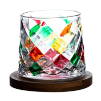 Стакан юла для виски 300 мл с бамбуковой подставкой HP1604