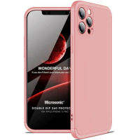 Пластикова накладка GKK LikGus 360 градусів (opp) для iPhone 12 Pro (Рожевий / Rose gold) - купити в SmartEra.ua