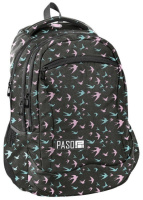 Жіночий міський рюкзак із ластівками 25L Paso чорний із ластівками