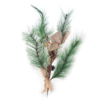 Ветка декоративная елочная YES Январская 960344 0.4 м зеленая