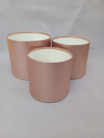 Подарочные коробки без крышки / набор 3 шт / бронзовый с блёстками