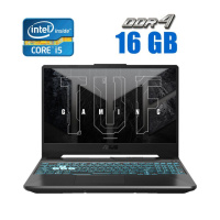Ноутбук Б-класс Asus TUF Gaming F15 FX506L / 15.6« (1920x1080) IPS / Intel Core i5-10300H (4 (8) ядра по 2.5 - 4.5 GHz) / 16 GB DDR4 / 250 GB SSD /