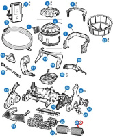 Пінні валики для передньої/задньої частини пилососа Hayward Aquavac 600/650