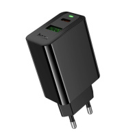 Сетевое зарядное устройство Hoco CS94A USB/ Type-C PD QC black