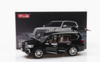 Масштабная модель автомобиля Lexus Lx570 1:24. Звук + световые эффекты. Металлическая машина. Инерционная