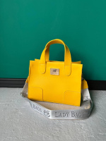 Жовта - стильна сумка високої якості - гарно тримає форму - у стилі Totе Bag (0551)