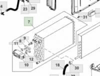 Випаровувач кондиціонера John Deere RE327083 (RE187311) (RE286345) (RE292236)