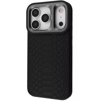 DM Чохол Kajsa Snake Pattern with Magnetic Ring iPhone 17 Pro Max Black (Код товару:43751)