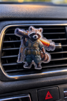 2D Ароматизатор в авто Єнот Освіжувач на решітку