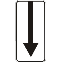 Дорожный знак 7.2.3 - Зона действия. Таблички к знакам. ДСТУ 4100:2002-2014.