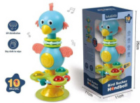 Брязкальце «Цікаве пташенятко»  «TK Group», ОЗВУЧУВАННЯ УКРАЇНСЬКОЮ МОВОЮ, пташка, присоска, прорізувач, мелодії та пісні.