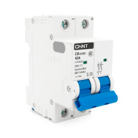 Автоматический выключатель постоянного тока CHINT CB-63DC 2P 63A, DC500V, 6kA, DIN, 86*36*49.5mm
