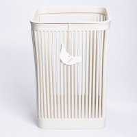 Корзина для мусора пластиковая в офис для бумаги 22×22×30 (см) корзина под мусор 8 (л) мусорное ведро Бежевый HP-45-9BE