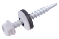 Саморіз покрівельний Apro 4.8 x 35 мм RAL 9006 (50 шт.) (SDS48359006)