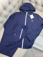 Набір Brunello Cucinelli темно-синій (білі вставки на кишенях) sp114