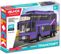 Конструктор Iblock PL-921-382 Туристичний автобус  фиолетовый (PL-921-382)