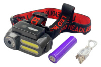 Фонарь налобный BL 1LED x 2COB x Li-Ion (152-BL611-AVM128)