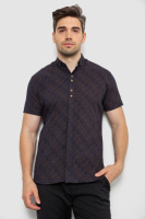 Сорочка чоловіча з принтом 214RK16072, колір Синій