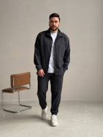 Чоловічий спортивний костюм Pull без капюшону сірий RD436