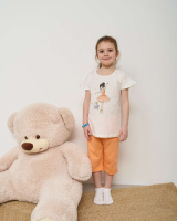 Комплект для дівчинки з капрі  Балерина  5-6, 7-8, 9-10 років