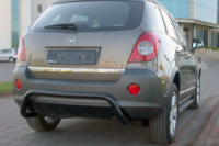 Задняя дуга AK007-1 Черная (нерж. сталь) для Opel Antara 2006-2017 гг