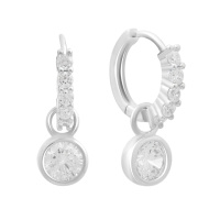 Серебряные серьги CatalogSilver с фианитами (2185994)