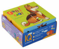 Умные кубики в поддончике. 4 штуки. Кто как говорит?. IQ Кубики.