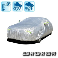 Накидка на машину от солнца и снега Universal Car Cover 5.8х1.8х1.2 м защитный тент-чехол для автомобиля