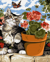 Картина за номерами «Ліниве кошеня» 40х50см