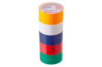 Лента изоляционная Intertool 15 м ассорти (IT-0019) (10 шт.)