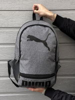 Рюкзак Puma сірий меланж (велике лого)