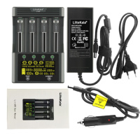 Универсальное интеллектуальное зарядное устройство LiitoKala Lii-600 EU для аккумуляторов + автомобильный кабель